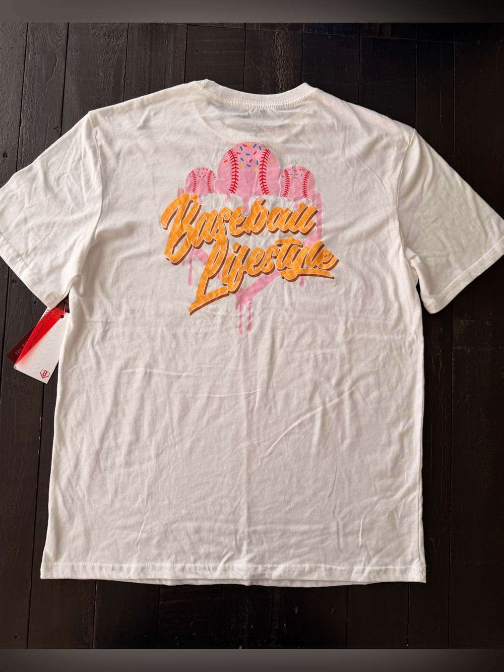 Baseball Lifestyle Graphic Tee - White